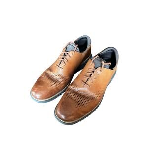Cole Haan Men's 2.ZeroGrand Lined Laser Wingtip Oxford Brown Style C25351 10 M